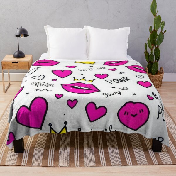 Item preview, valentines art pattern Pink kisses with a crown power,valentine Kisses,Kisses pattern,Valentines Day Pattern,valentines background designed and sold by Expressions-Sel.