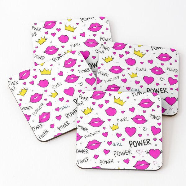 Item preview, valentines art pattern Pink kisses with Hearts a crown power,valentine Kisses,Kisses pattern,Valentines Day Pattern,valentines background designed and sold by Expressions-Sel.
