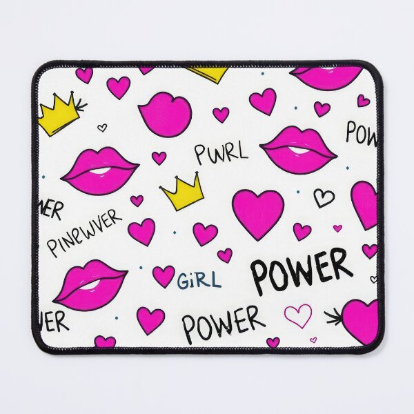 Item preview, valentines art pattern Pink kisses with Hearts a crown power,valentine Kisses,Kisses pattern,Valentines Day Pattern,valentines background designed and sold by Expressions-Sel.