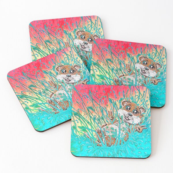 Item preview, Happy Otter 2 Sunset Water designed and sold by PGKINART.