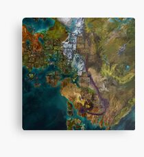 Guild Wars 2 Map Metal Print