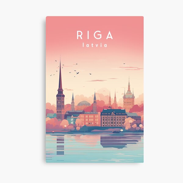 Item preview, Riga Latvia Travel Print designed and sold by Wander-World.