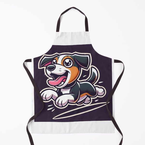 Item preview, Excited Running Hamiltonstovare - Energetic Cartoon Dog designed and sold by DoodleWoofs.