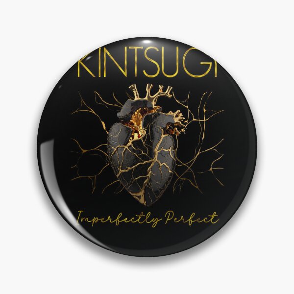Item preview, Kintsugi Pottery Golden Heart Japanese Art repair Pottery designed and sold by NUMAcreations.