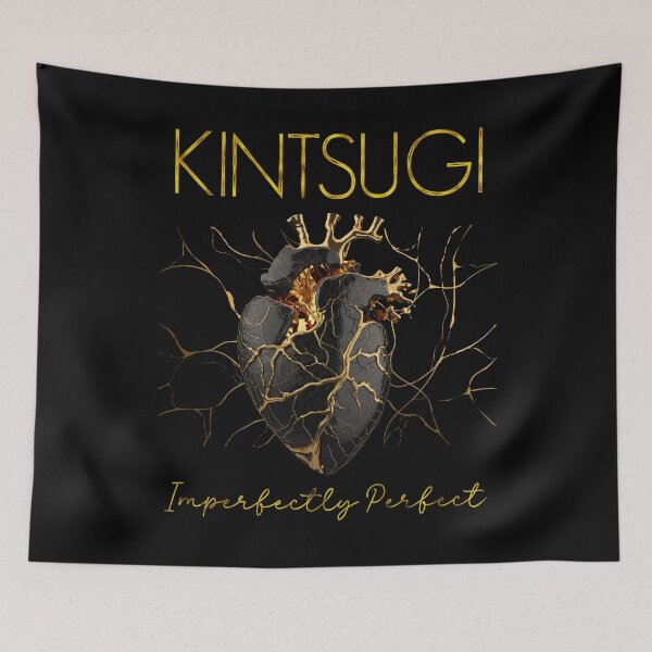 Item preview, Kintsugi Pottery Golden Heart Japanese Art repair Pottery designed and sold by NUMAcreations.