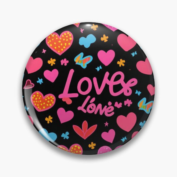 Item preview, valentines art pattern neon Colored hearts on black background,valentine hearts,hearts pattern,Valentines Day Pattern,valentines background designed and sold by Expressions-Sel.