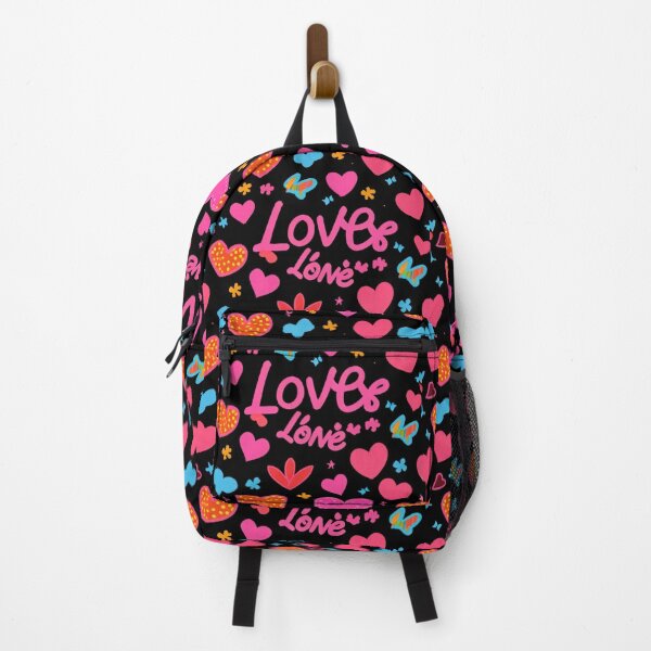 Item preview, valentines art pattern neon Colored hearts on black background,valentine hearts,hearts pattern,Valentines Day Pattern,valentines background designed and sold by Expressions-Sel.