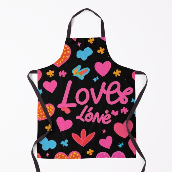 Item preview, valentines art pattern neon Colored hearts on black background,valentine hearts,hearts pattern,Valentines Day Pattern,valentines background designed and sold by Expressions-Sel.