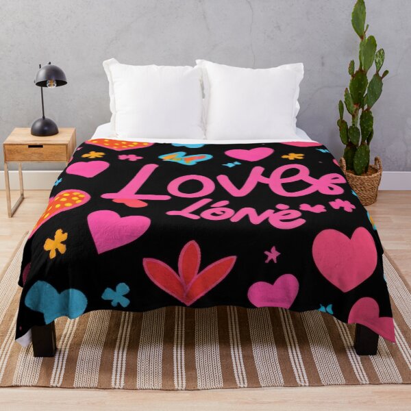 Item preview, valentines art pattern neon Colored hearts on black background,valentine hearts,hearts pattern,Valentines Day Pattern,valentines background designed and sold by Expressions-Sel.