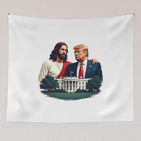 Item preview, Jesus Guiding Trump designed and sold by 47UltimateStore.