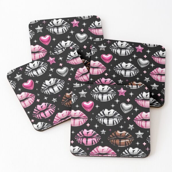 Item preview, valentines art pattern Colorful Kiss Zebra Design ,valentine Kiss,Kiss pattern,Valentines Day Pattern,valentines background designed and sold by Expressions-Sel.