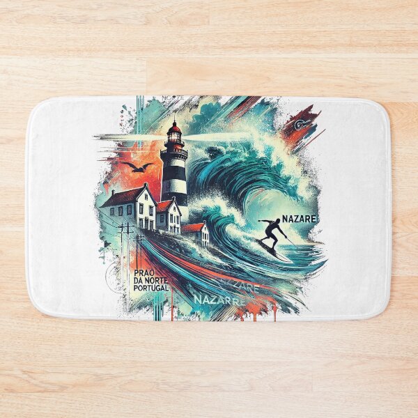 Item preview, "Nazaré Big Wave Surfing – Praia do Norte Art" designed and sold by MasterStyleXL.
