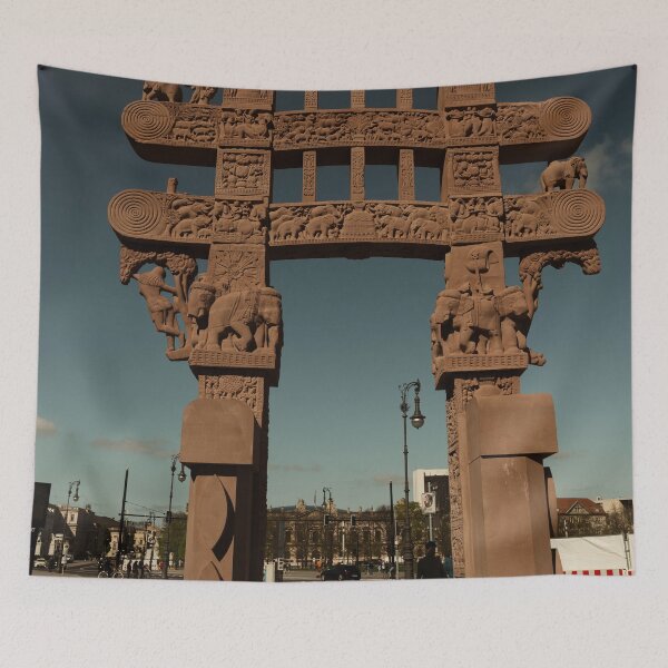 Item preview, Ornate Monument Under a Clear Sky designed and sold by Kristvin Gudmundsson.