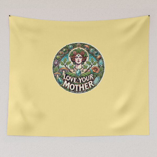 Item preview, Love your mother earth goddess designed and sold by FrictionMaxxing.