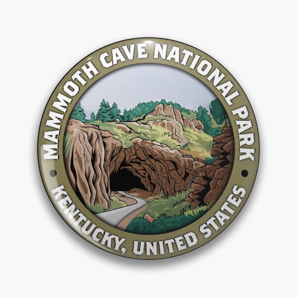 Item preview, Mammoth Cave National Park Vintage Badge – Minimalist Travel Art designed and sold by Stylish Grapefruit Familia.