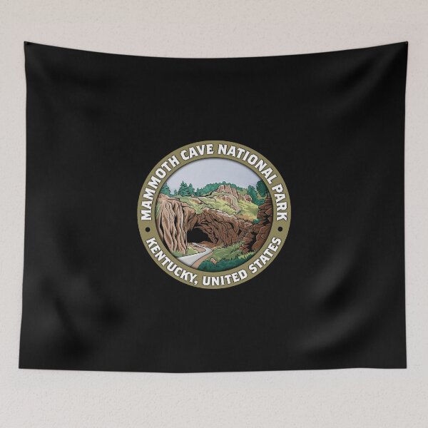 Item preview, Mammoth Cave National Park Vintage Badge – Minimalist Travel Art designed and sold by Stylish Grapefruit Familia.
