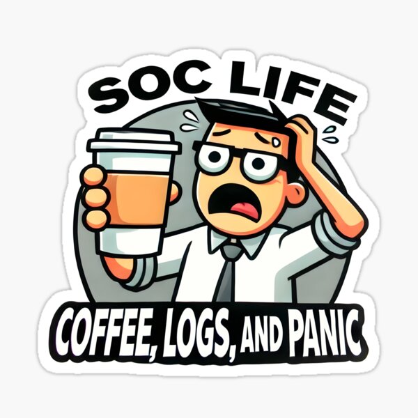 Artikel-Vorschau von SOC-Leben: Kaffee, Protokolle und Panik, designt und verkauft von ImaginPictura.