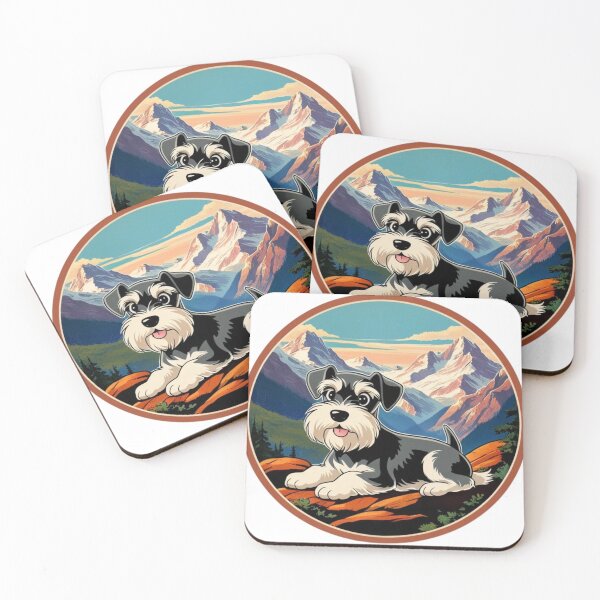 Item preview, Schnauzer On Holiday In The Mountains designed and sold by hemp3x.