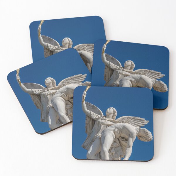 Item preview, Majestic Angelic Statue Against Blue Sky designed and sold by Kristvin Gudmundsson.