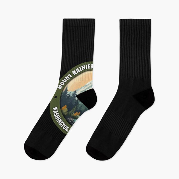 Item preview, Mount Rainier National Park Vintage Badge – Minimalist Travel Art designed and sold by Stylish Grapefruit Familia.