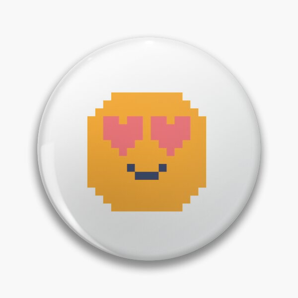 Item preview, Pixel Art Heart-Eyes Emoji Design designed and sold by K1llexx.