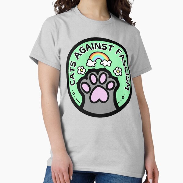 Vista previa del artículo con la obra «Gatos contra el fascismo - Versión a gran escala», diseñado y vendido por KittyGhost.