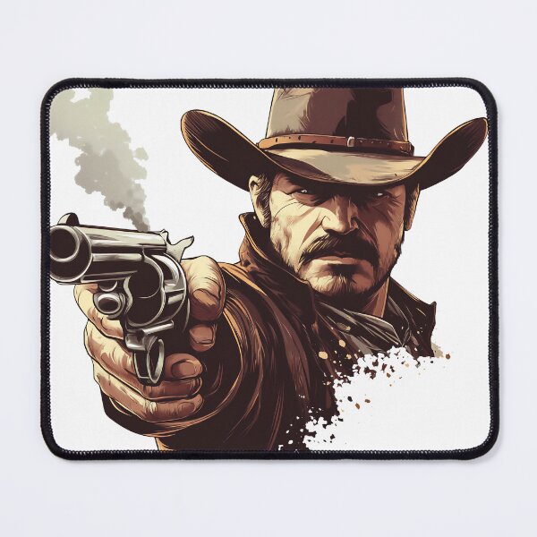 Item preview, cowboy aiming his revolver designed and sold by javierparra.