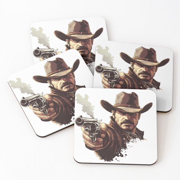 Item preview, cowboy aiming his revolver designed and sold by javierparra.