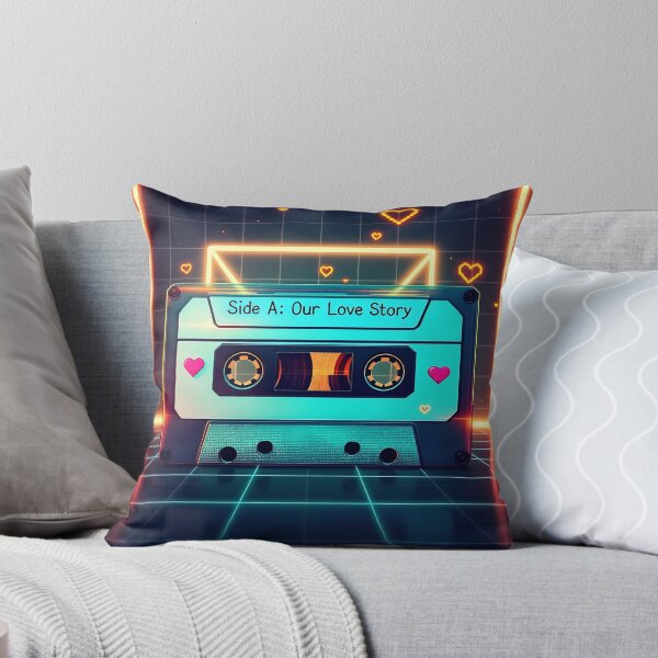 Item preview, Retro Mixtape Sticker | Nostalgic Valentine’s Art for Couples designed and sold by StellarHues.