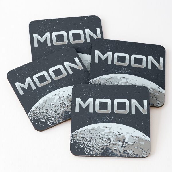 Item preview, The moon with stars and text in comic style designed and sold by REENS_PHOTOS.