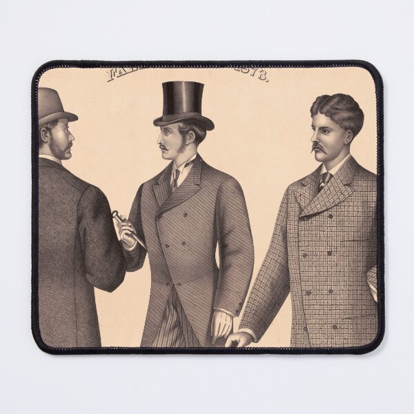 Item preview, Victorian Men's Fashion Illustration 1873 Fall Styles designed and sold by InnerCitadel.