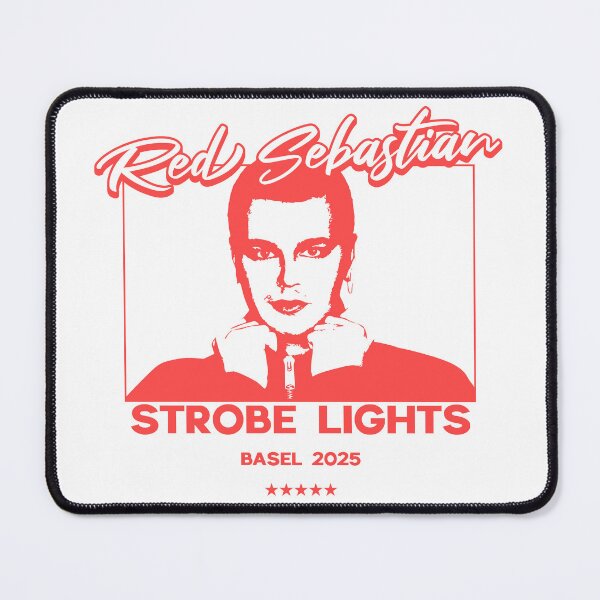 Item preview, Red Sebastian Strobe Lights Eurovision 2025 Belgium designed and sold by humnoo.
