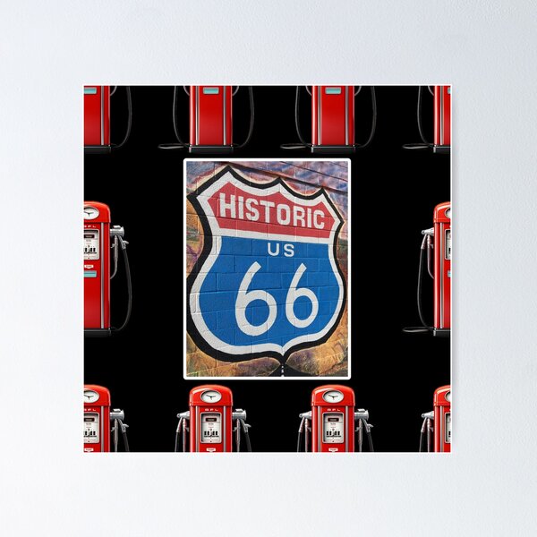 Item preview, Route 66 sign and gas station designed and sold by Topmel.