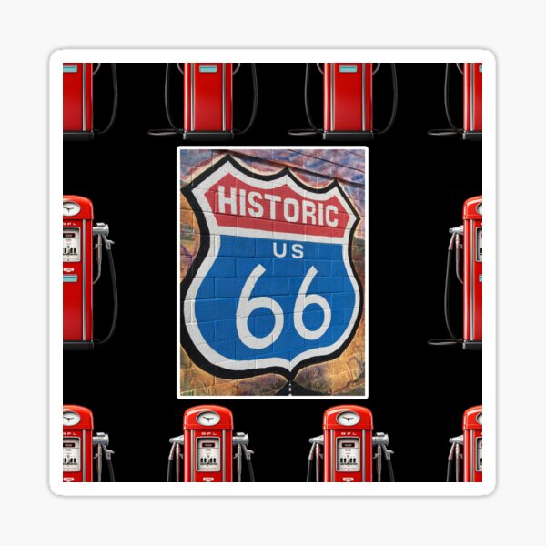 Item preview, Route 66 sign and gas station designed and sold by Topmel.