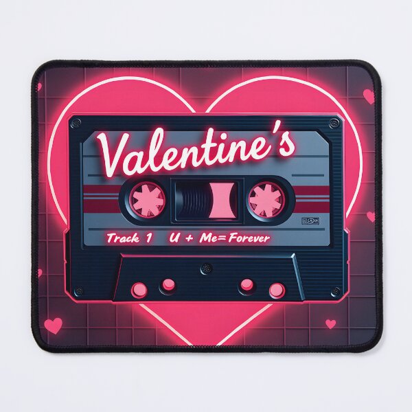 Item preview, Retro Valentine’s Mixtape Sticker | 80s Nostalgic Love Song Art designed and sold by StellarHues.