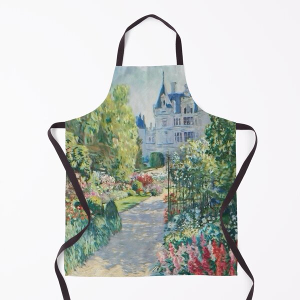 Item preview, Impressionist French Château Garden | Elegant Floral Landscape Painting Inspired by Monet designed and sold by CARRAANN.