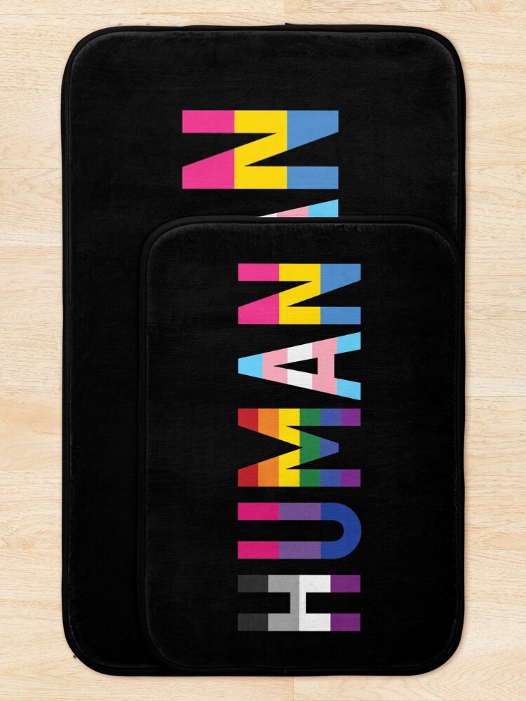 Thumbnail 5 of 6, Bath Mat, Human, Various Queer Flags 1 designed and sold by fc13empire.
