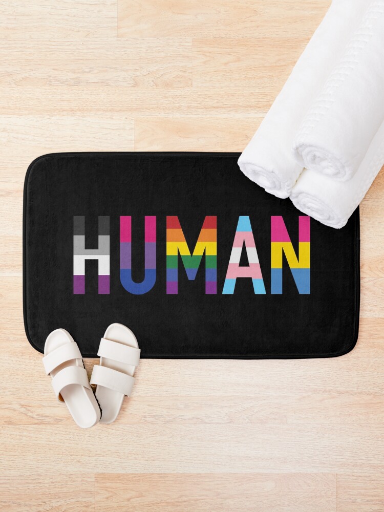 Thumbnail 1 of 6, Bath Mat, Human, Various Queer Flags 1 designed and sold by fc13empire.