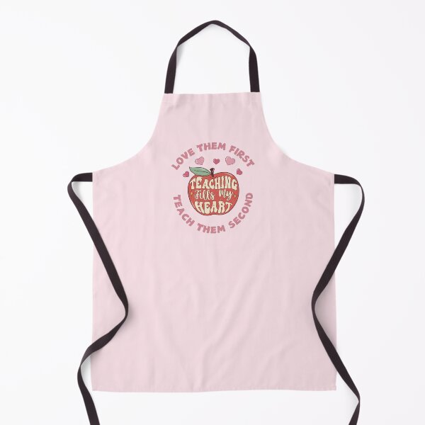 Item preview, Love Them First Teach Them Second Teacher Valentines Teaching Fills My Heart Apple With Hearts designed and sold by SillyDarkShop.
