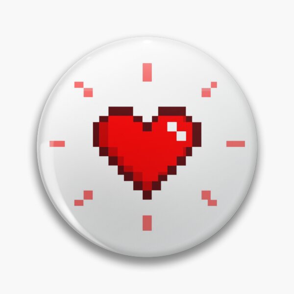 Item preview, Glowing Pixelated Heart with Sparkles designed and sold by K1llexx.
