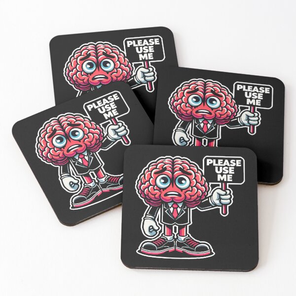 Item preview, Funny Brain Cartoon | Use Your Brain Motivational Art for Thinkers designed and sold by DrawHandArt.