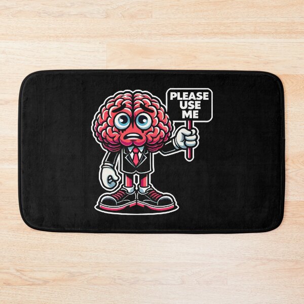 Item preview, Funny Brain Cartoon | Use Your Brain Motivational Art for Thinkers designed and sold by DrawHandArt.