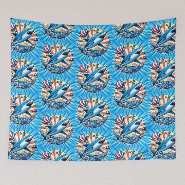 Item preview, pop art style shark designed and sold by Dogandesighn.