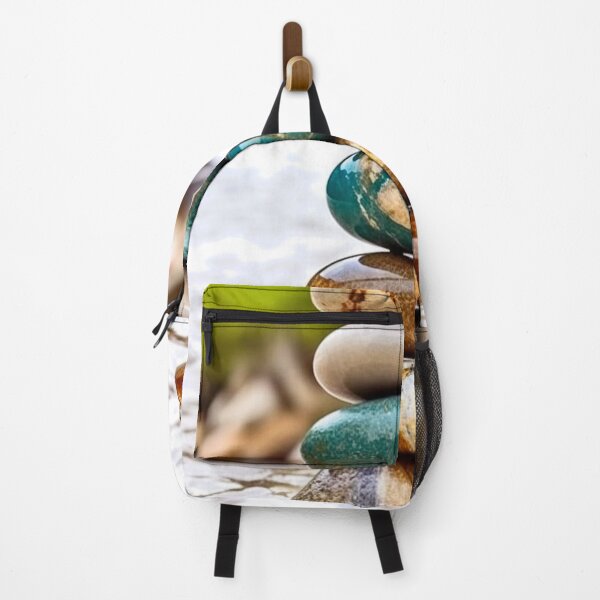 Item preview, Zen Balancing Stones on Riverbank designed and sold by Rocky Mountain Artistry.
