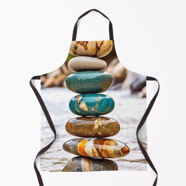 Item preview, Zen Balancing Stones on Riverbank designed and sold by Rocky Mountain Artistry.
