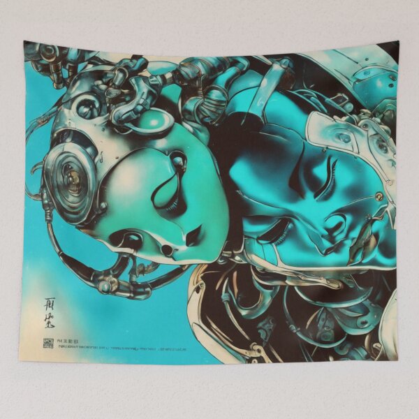 Artikelvorschau, Roboter Blau Shunga Imitation Japanische Erotik #25 entworfen und verkauft von NickWhittleArt.