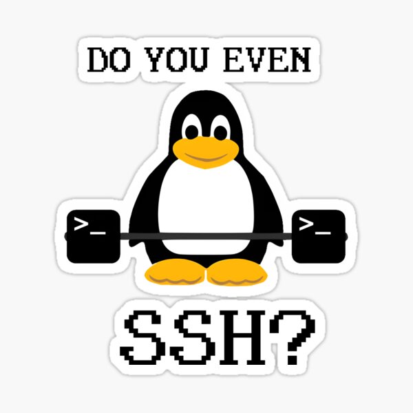 Item preview, Do you even SSH? - The Secure Shell Protocol funny penguin  designed and sold by FunnyYear2025.
