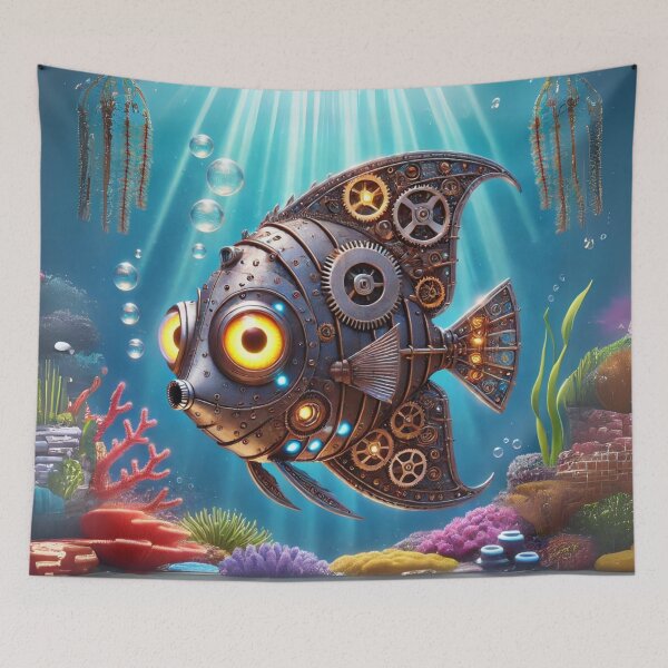 Item preview, Steampunk Wrought Iron Butterflyfish designed and sold by Sillytoe.
