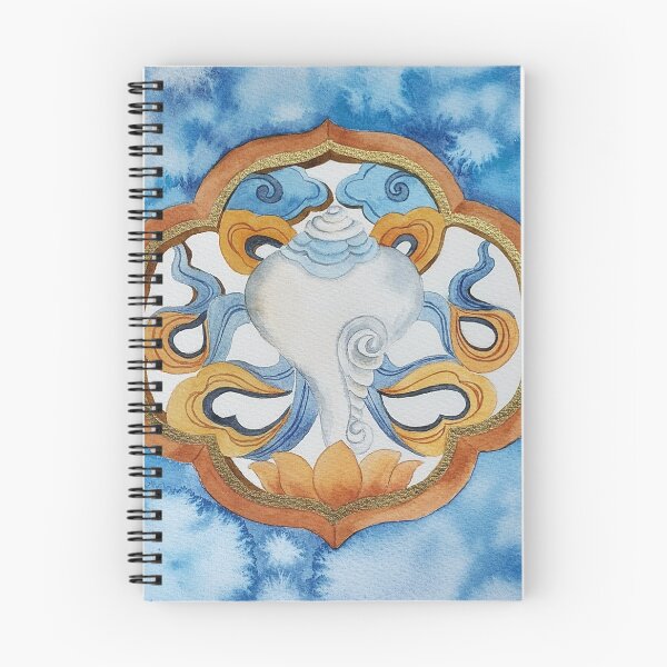 Item preview, 8 Buddhist Auspicious symbols right coiled conch shell  designed and sold by Yarlseri.