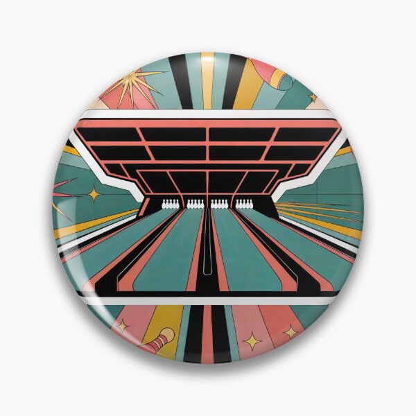 Item preview, Sticker / T-Shirt Design Trending: BOWLING ALLEY designed and sold by ForeverPrintsOK.